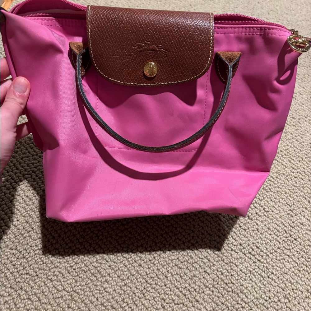 Pink and Brown Women's Bag